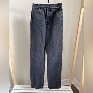 Topshop Women's Straight Jeans in Washed Black